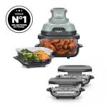 Air Fryer modulaire en verre Ninja CRISPi Sauge avec 4 récipients FNSG2REC