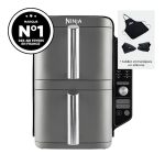 Air fryer Ninja Double Stack XL 9,5 L avec tablier et deux maniques en silicone SL400LOT