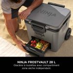 Ninja FrostVault 28 L Glacière roulante avec zone sèche, gris ardoise FB230EUGY