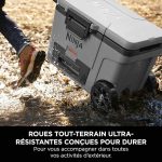 Ninja FrostVault 42 L Glacière roulante avec zone sèche, Gris ardoise FB245EUGY – Image 2