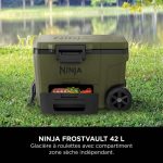 Ninja FrostVault 42 L Glacière roulante avec zone sèche, Olive FB245EUUKDBGN