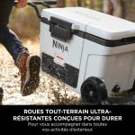 Ninja FrostVault 42 L Glacière roulante avec zone sèche, Blanc nuage FB245EUWH – Image 2