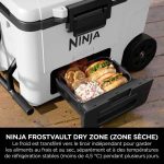 Ninja FrostVault 42 L Glacière roulante avec zone sèche, Blanc nuage FB245EUWH – Image 3