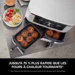 Pack air Fryer Ninja Foodi MAX double compartiment 6-en-1, Blanche 9,5L AF400EUWH avec livret de recettes Hachette inclus – Image 2