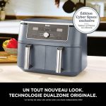 Pack air fryer Dual Zone MAX 6-en-1 Ninja 9,5 L Cyber Space DZ400EUCYD avec livret de recettes Hachette inclus – Image 2