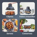 Air Fryer modulaire en verre Ninja CRISPi Cyber Space FN101EUGY – Image 2