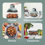 Air Fryer modulaire en verre Ninja CRISPi Sauge FN101EUSG – Image 4
