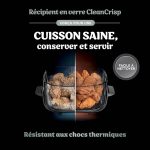 Air Fryer modulaire en verre Ninja CRISPi Sauge FN101EUSG – Image 3