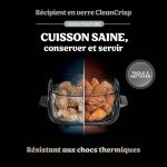 Air Fryer modulaire en verre Ninja CRISPi Beige avec 3 récipients – Image 3
