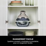 Air Fryer modulaire en verre Ninja CRISPi Beige avec 3 récipients – Image 4