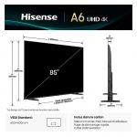 TV UHD 4K 85"" HISENSE 85A6Q_elec – Image 3
