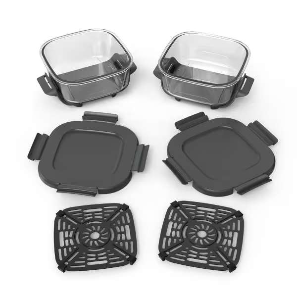 Pack de 2 récipients en verre TempWare Ninja CRISPi 1,4 L