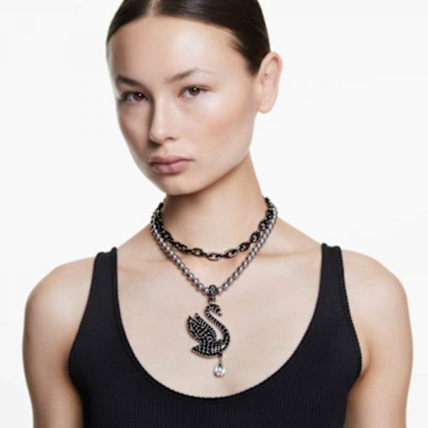 Choker et broche Swan_Swar
